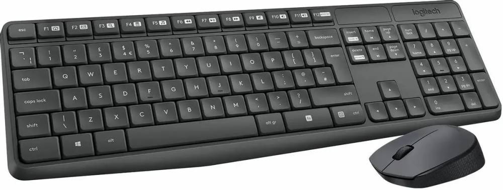 Набор Logitech Wireless Desktop MK235, USB, черный, 920-007949