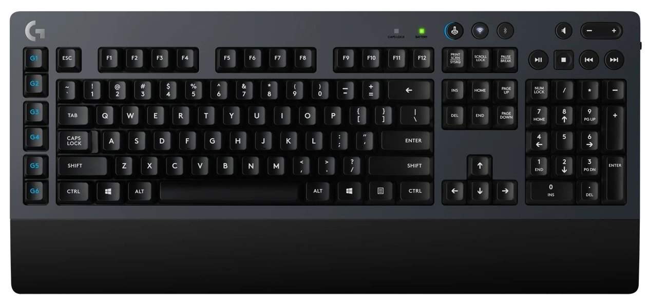 Клавиатура Logitech G613 Wireless, USB, черный, 920-008393 (нет кириллицы)