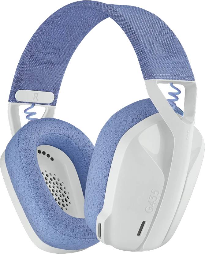 Гарнитура Logitech G435 Lightspeed, белый/сиреневый 981-001074/75