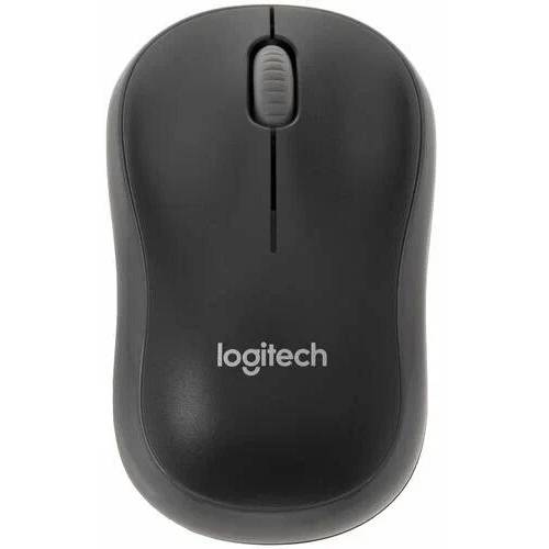 Мышь Logitech Wireless M186, USB, черный/серый, 910-004131