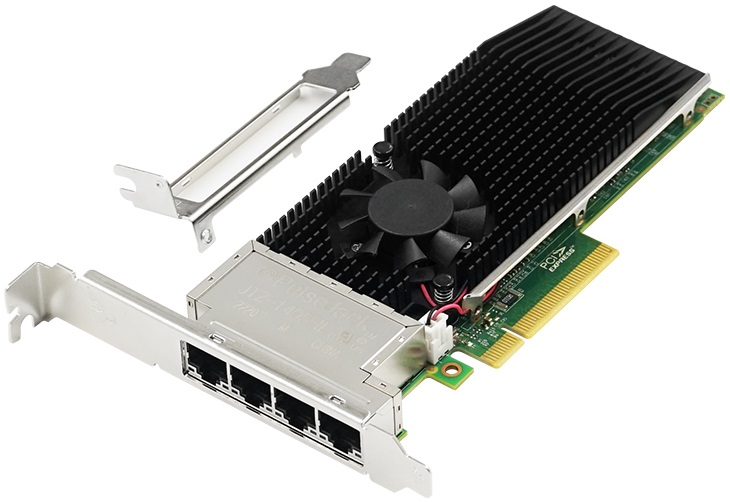 Сетевая карта Lr-Link LREC9804BT, 4xLAN 10Gbps, PCI-Ex8