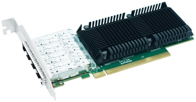 Сетевая карта Lr-Link LRES1023PF-4SFP28, 4xSFP28 25Gbps, PCI-Ex16