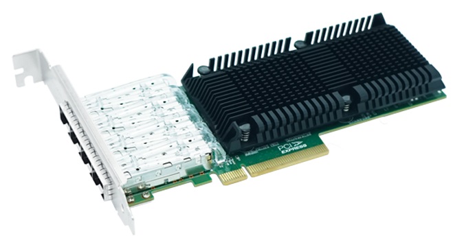 Сетевая карта Lr-Link LRES1027PF-4SFP28, 4xSFP28 25Gbps, PCI-Ex8