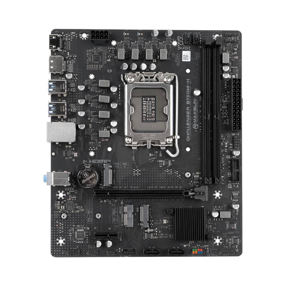 Материнская плата Maxsun MS-Challenger B760M-H, LGA1700, (HDMI, DP), 2xDDR IV, mATX