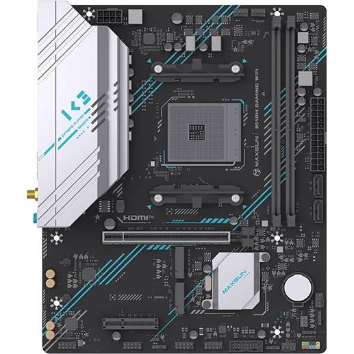 Материнская плата Maxsun MS-B550M GAMING WIFI, AM4, (DP, HDMI), 2xDDR IV, mATX