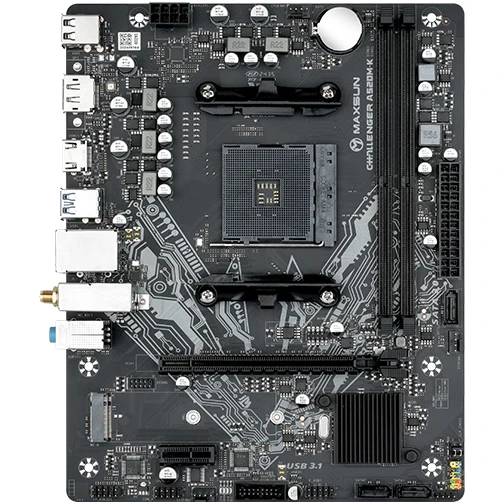 Материнская плата Maxsun MS-Challenger A520M-K WIFI, AM4, (DP, HDMI), 2xDDR IV, mATX