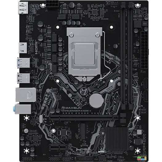 Материнская плата Maxsun MS-Challenger B460M-D, LGA1200, (HDMI, DP), 2xDDR IV, mATX