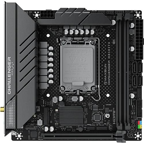 Материнская плата Maxsun Challenger H810ITX WIFI, LGA1851, (2xDP, HDMI), 2xDDR V, mini-ITX