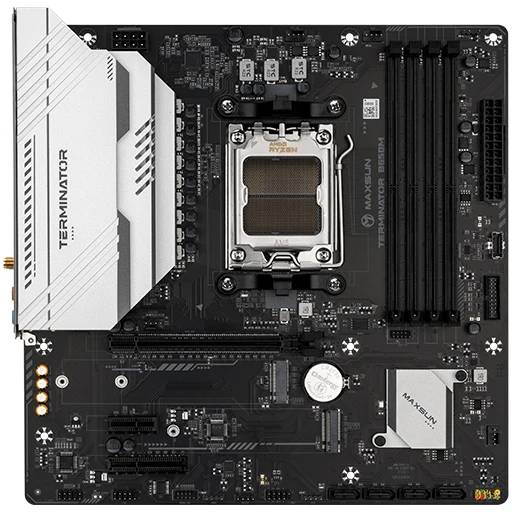 Материнская плата Maxsun Terminator B650M WIFI6, AM5, (HDMI, DP), 4xDDR V, mATX