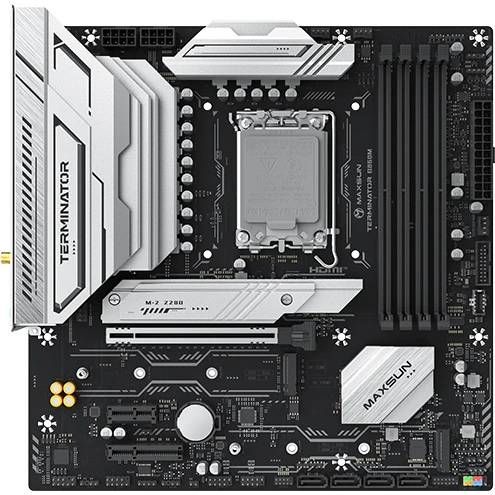 Материнская плата Maxsun MS-Terminator B860M WIFI, LGA1851, (DP, HDMI), 4xDDR V, mATX