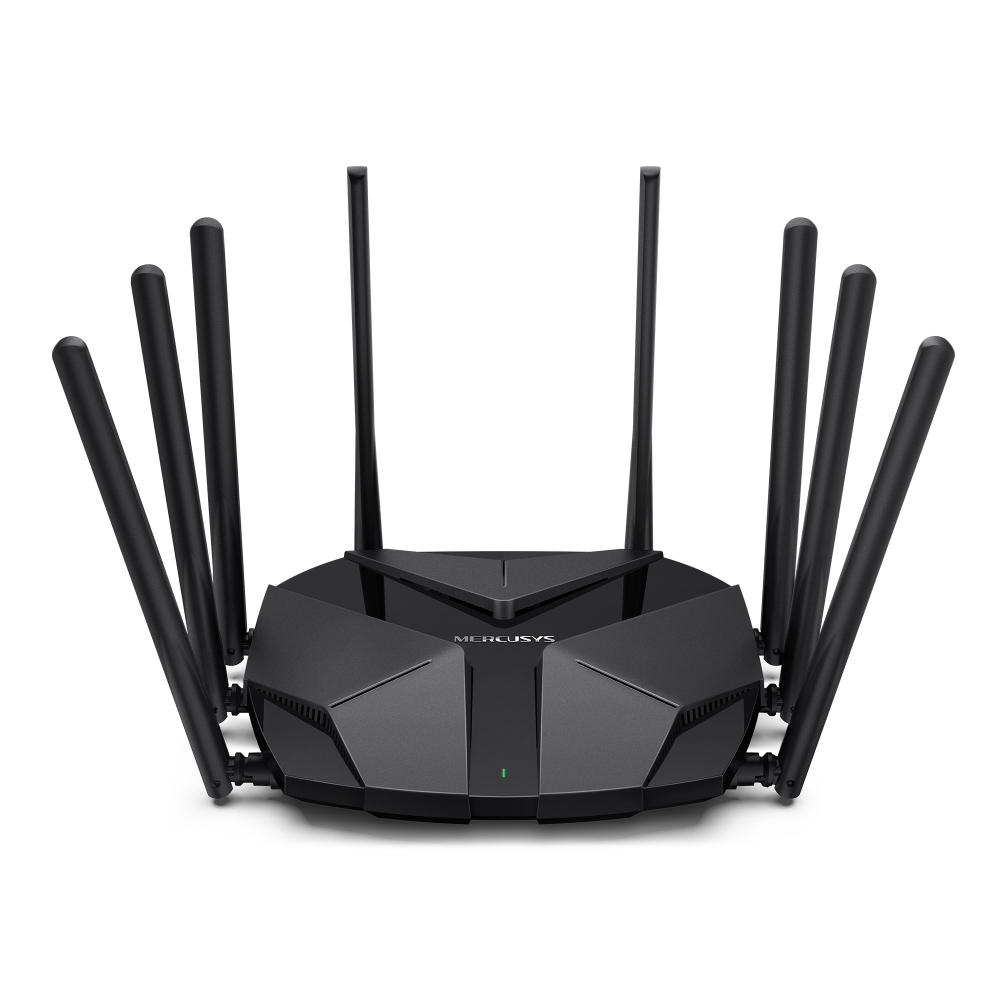 Роутер Wi-Fi Mercusys MR90X, 2.4/5GHz 5952Mbps, 2xLAN 1Gbps, 1xWAN/LAN 1Gbps, 1xWAN/LAN 2.5Gbps
