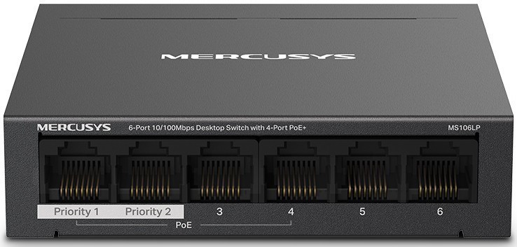 Коммутатор Mercusys MS106LP, 6xLAN 100Mbps