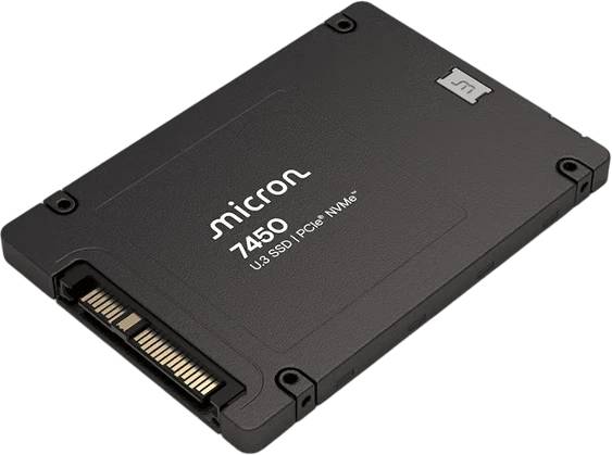 3.84Tb SSD Micron 7450 PRO MTFDKCB3T8TFR-1BC1ZABYY, 2.5", (6800/5300), U.3