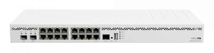 Маршрутизатор MikroTik Cloud Core Router CCR2004-16G-2S+, 16xLAN 1Gbps, 2xSFP+, USB