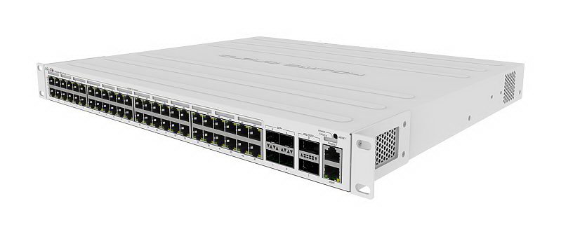 Коммутатор Mikrotik Cloud Router Switch CRS354-48P-4S+2Q+RM, 48xLAN 1Gbps, 4xSFP+, 2xQSFP+