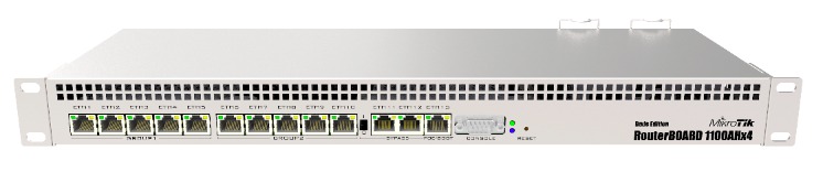 Маршрутизатор Mikrotik RB1100AHx4 Dude Edition, 13xLAN 1Gbps