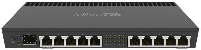Маршрутизатор MikroTik RB4011iGS+RM, 10xLAN 1Gbps, 1xSFP