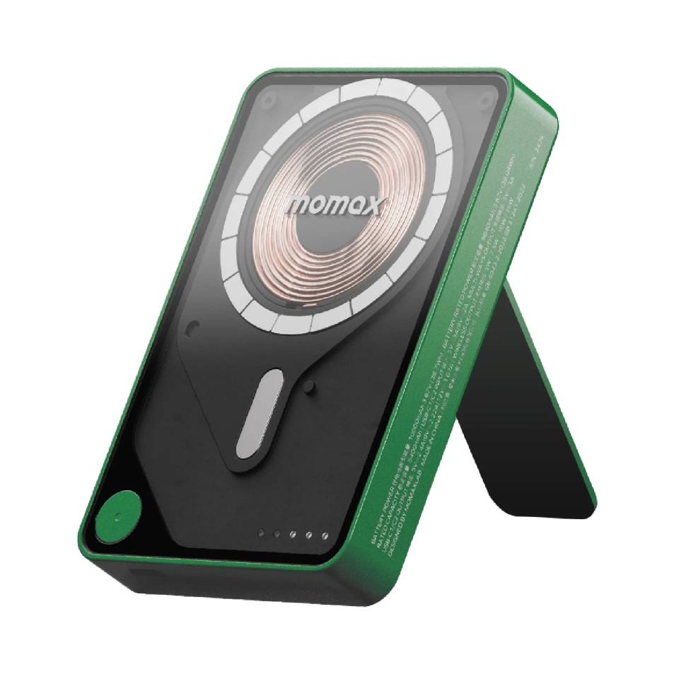 Внешний аккумулятор 10000мАч Momax IP132 1-Power X Pro+ Green (IP132HKG)