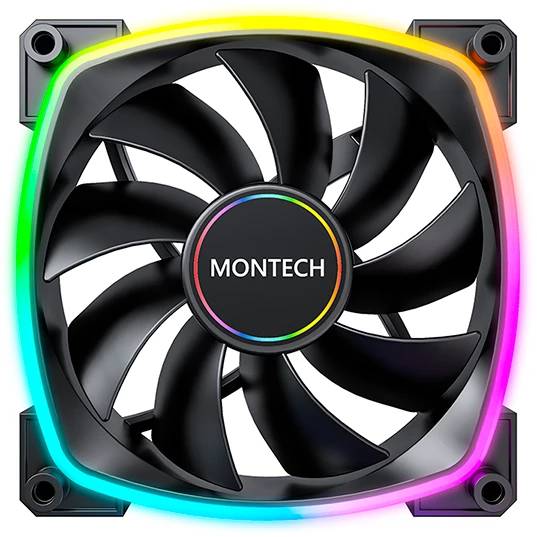 Вентилятор 14x14см Montech AX140 PWM Black