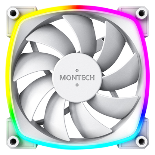 Вентилятор 12x12см Montech AX120 PWM ARGB White MNT-AX120-W