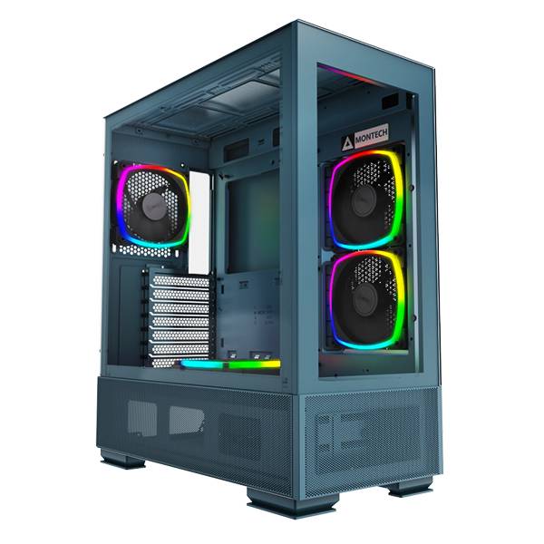 Корпус Montech SKY TWO Morocco Blue MNT-ST-MB, без БП, ATX