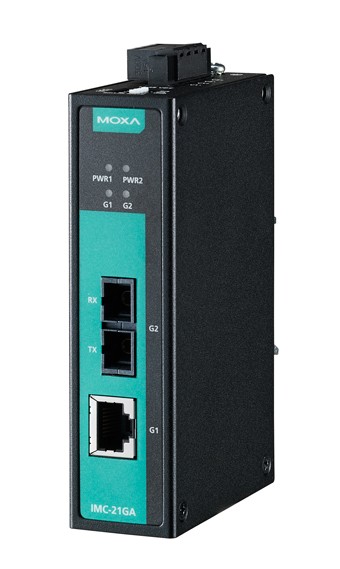 Медиаконвертор Moxa IMC-21GA-LX-SC, Ethernet 100/1000BaseTX -> 1000BaseSC
