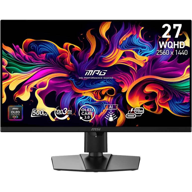 Монитор 26.5" MSI MPG 271QR QD-OLED X50, 2560x1440 QD-OLED, 500Hz (2xHDMI, DP, USB Type-C)