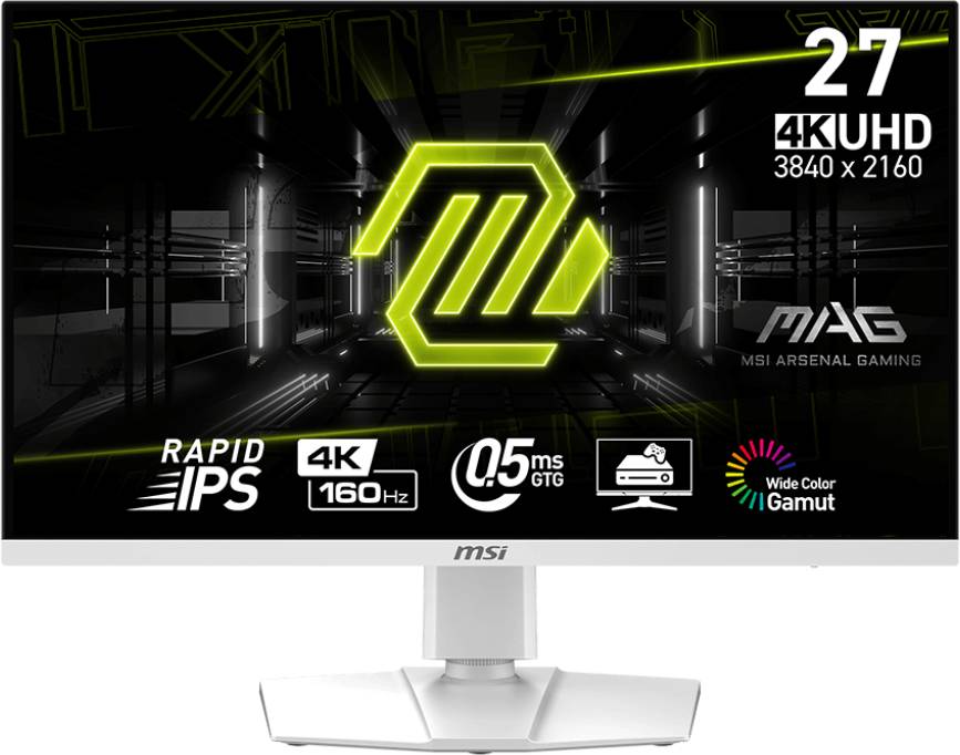 Монитор 27" MSI MAG 274URFW, 3840x2160, IPS, 160Hz (2xHDMI, DP, USB Type-C) (9S6-3CC29H-430)