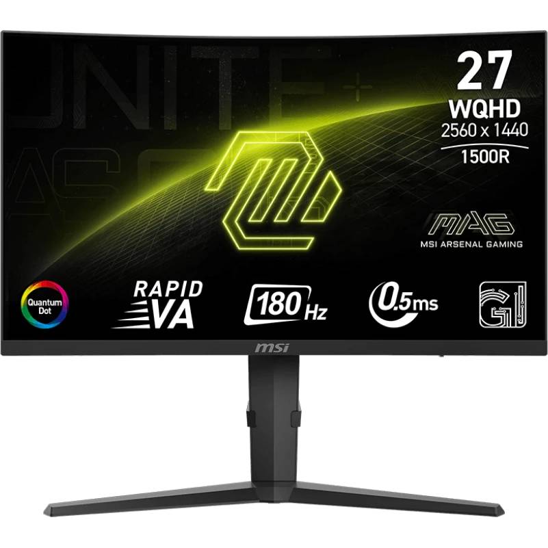 Монитор 27" MSI Optix MAG 275CQRF QD E2, 2560x1440, VA, 180Hz (HDMI, DP, USB Type-C) (9S6-3CD04H-060)