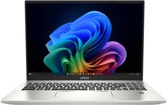 Ноутбук MSI MS-159K Prestige A16 AI+ A3HMG-069BY, 16" IPS, Ryzen AI 9 365/ 32Gb/ 1TbSSD/ W11/Urban Silver (9S7-159K32-069)