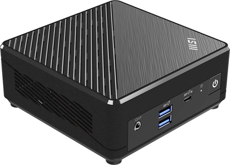 Неттоп MSI Cubi N ADL-017BRU, N100/ 1xSODIMM DDR IV/ 1xM.2/ 1x2.5"/ Black (936-B0A911-079)