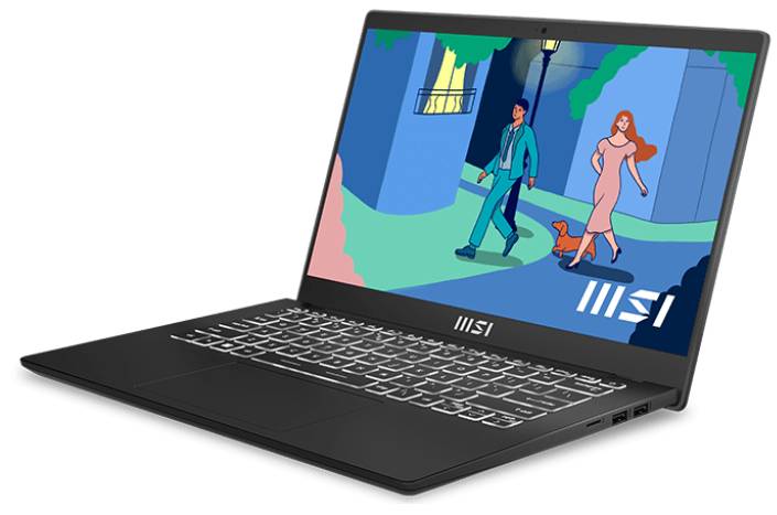 Ноутбук MSI Modern 14 C12MO-824XBY, 14" IPS, Core i3 1215U/ 16Gb/ 512SSD/ Black (9S7-14J112-824)