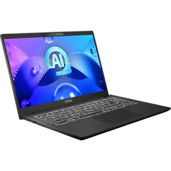 Ноутбук MSI Modern 15 H AI C1MG-092XBY, 15.6" IPS, Core Ultra 5 125H/ 16Gb/ 512SSD/ Black