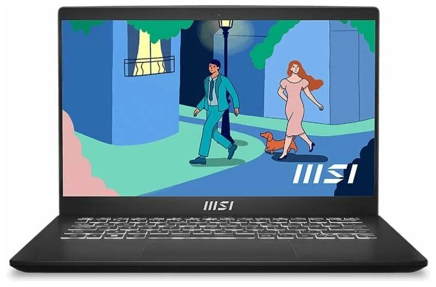 Ноутбук MSI Modern 14 C5M-012RU, 14" IPS, Ryzen 5 5625U/ 16Gb/ 512SSD/ W11/ Black (9S7-14JK12-012)