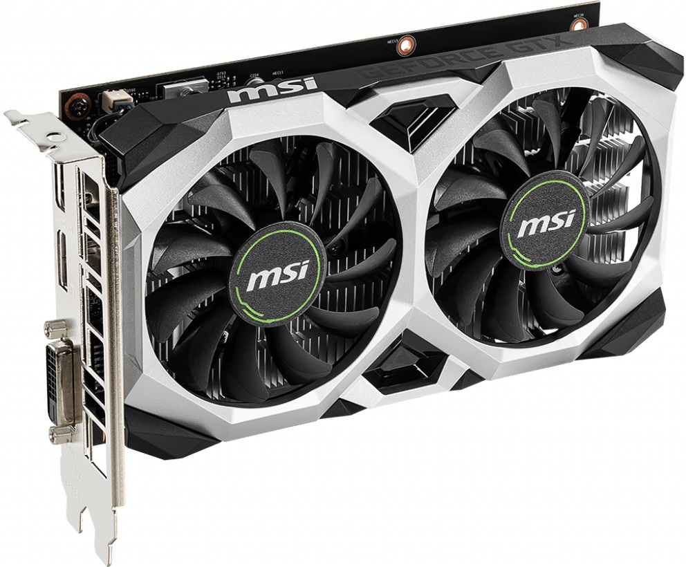 Видеокарта GeForce GTX 1650, 4Gb GDDR5 128bit, MSI GTX 1650 VENTUS XS 4G OCV1, RTL