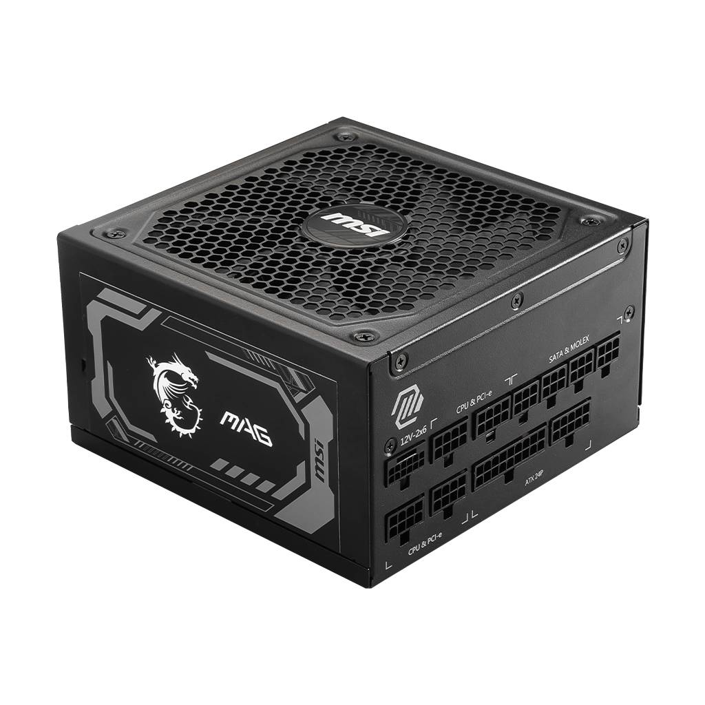 Блок питания 1000Вт, MSI MAG A1000GL PCIE5, 80 Plus Gold, APFC, ATX (306-7ZP9B11-CE0)