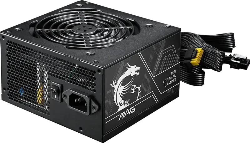 Блок питания 750Вт, MSI MAG A750BN PCIE5 II, 80 Plus Bronze, APFC, ATX (306-7ZPSX11-CE0)