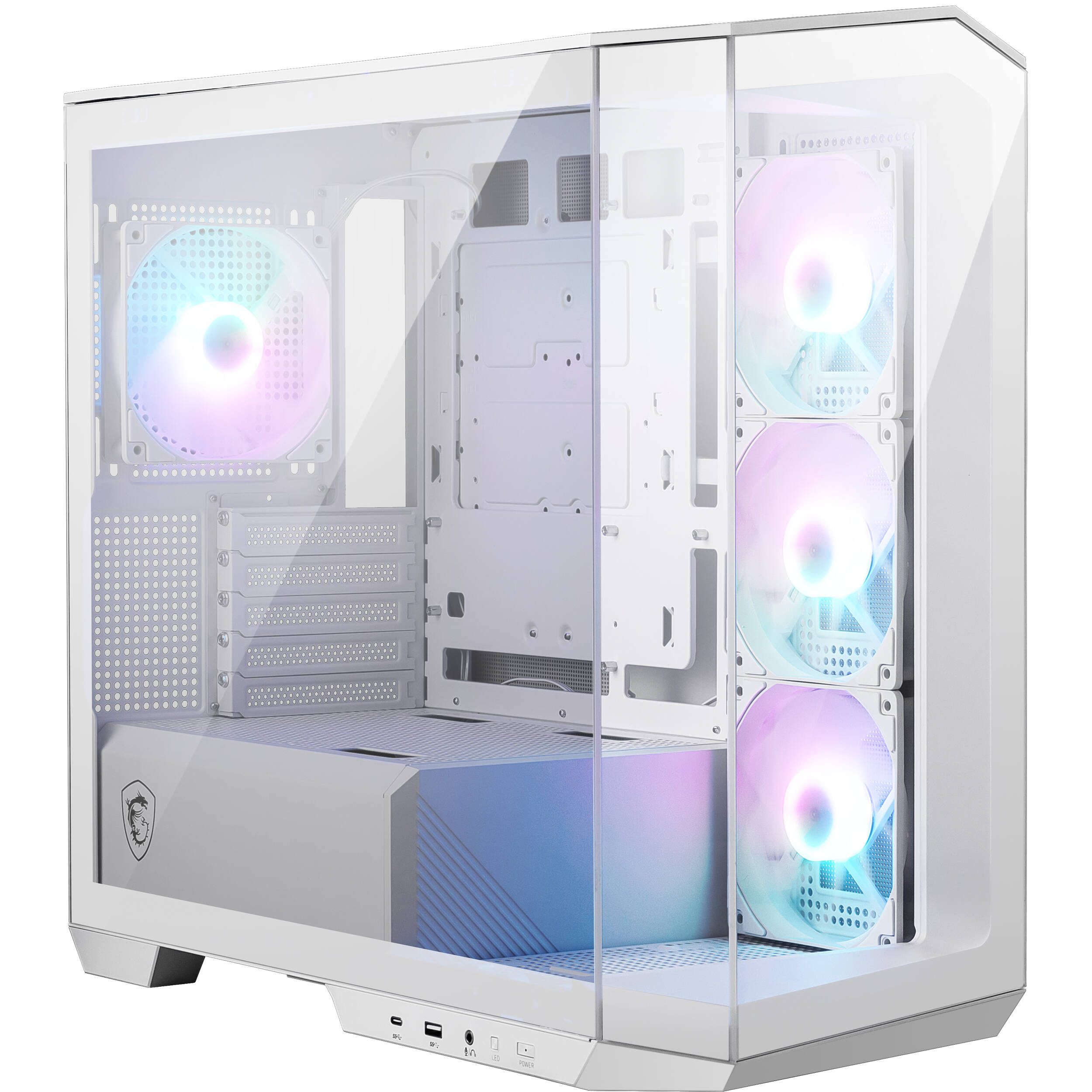 Корпус MSI MAG Pano M100R PZ White, без БП, mATX (306-7G24W21-809)