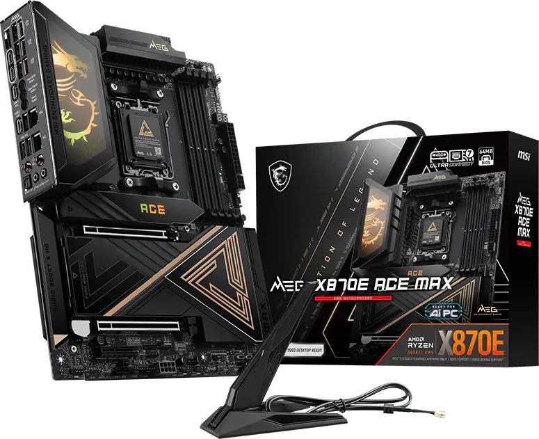 Материнская плата MSI MEG X870E ACE MAX, AM5, (HDMI), 4xDDR V, ATX