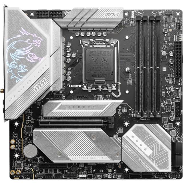 Материнская плата MSI MPG B760M EDGE TI WIFI DDR5, LGA1700, (HDMI, DP), 4xDDR V, mATX, RTL
