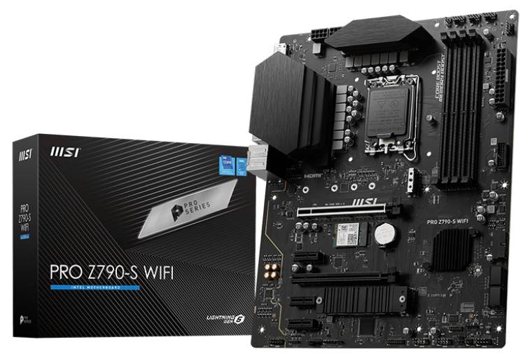 Материнская плата MSI PRO Z790-S WIFI, LGA1700, (HDMI, DP), 4xDDR V, ATX