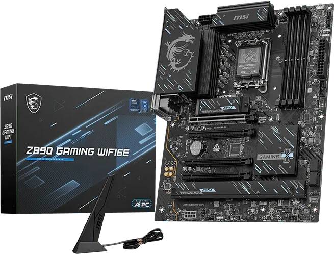 Материнская плата MSI Z890 GAMING WIFI6E, LGA1851, (HDMI, DP), 4xDDR V, ATX
