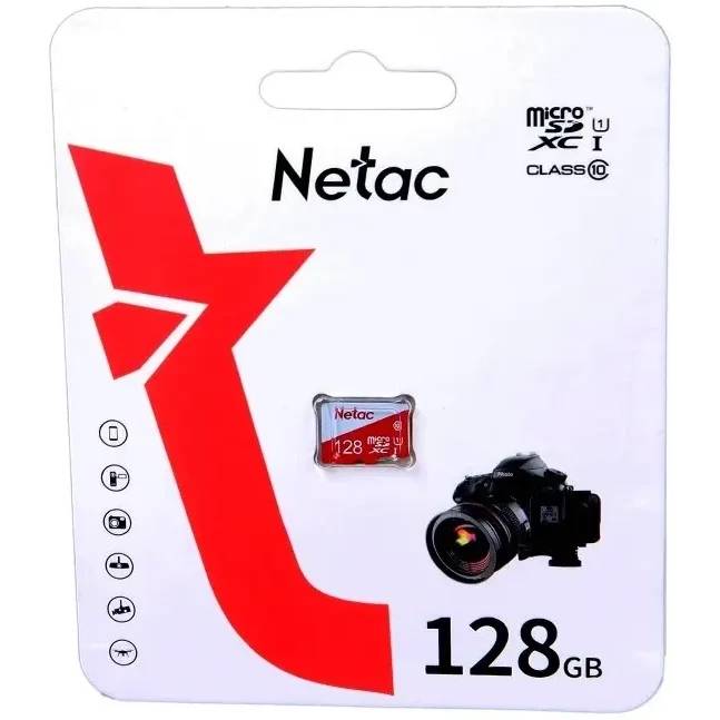 Карта памяти 128Gb Netac P500 ECO NT02P500ECO-128G-S, SD Micro, SDHC Class 10, UHS-I U1