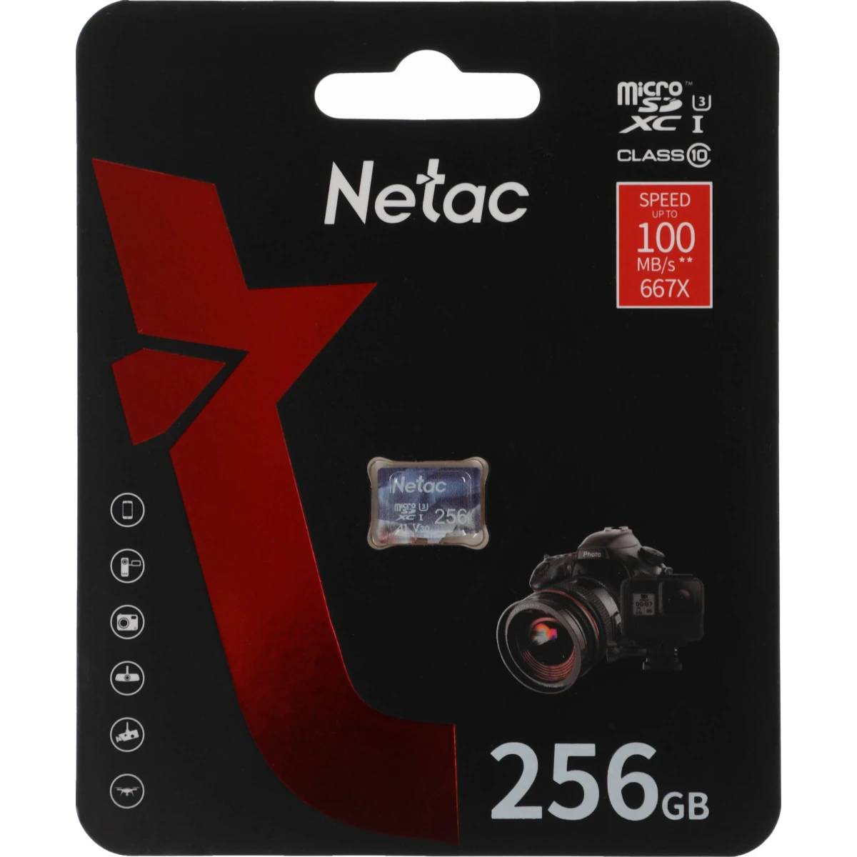 256Gb Netac P500 ULTRA NT02P500ULT-256G-S, SD Micro, SDXC Class 10