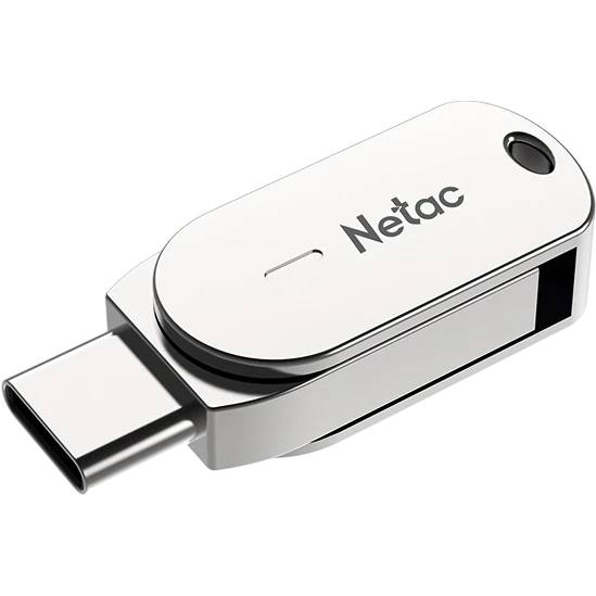 32Gb Netac U785C NT03U785C-032G-32PN, USB3.2 + USB Type-C, Silver