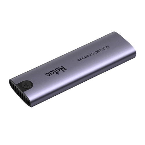 Внешний BOX Netac WH51 NT07WH51-32CA, M.2, SATA - USB3.0 Type-C, слайд алюминиевый корпус, серый