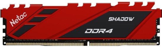 Оперативная память 8Gb Netac Shadow Red NTSDD4P26SP-08R, DDR IV, PC-21300, 2666MHz