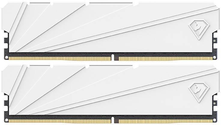 Оперативная память 16Gb Netac Shadow S White NTSSD4P32DP-16W, DDR IV, PC-25600, 3200MHz, kit 2x8Gb