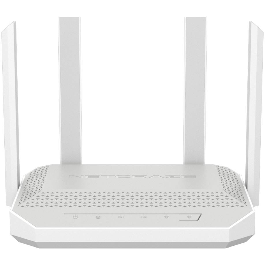 Роутер Wi-Fi Netcraze Giga NC-1012, 2.4/5GHz, 2976MBps, 4xLAN 1Gbps, WAN, USB
