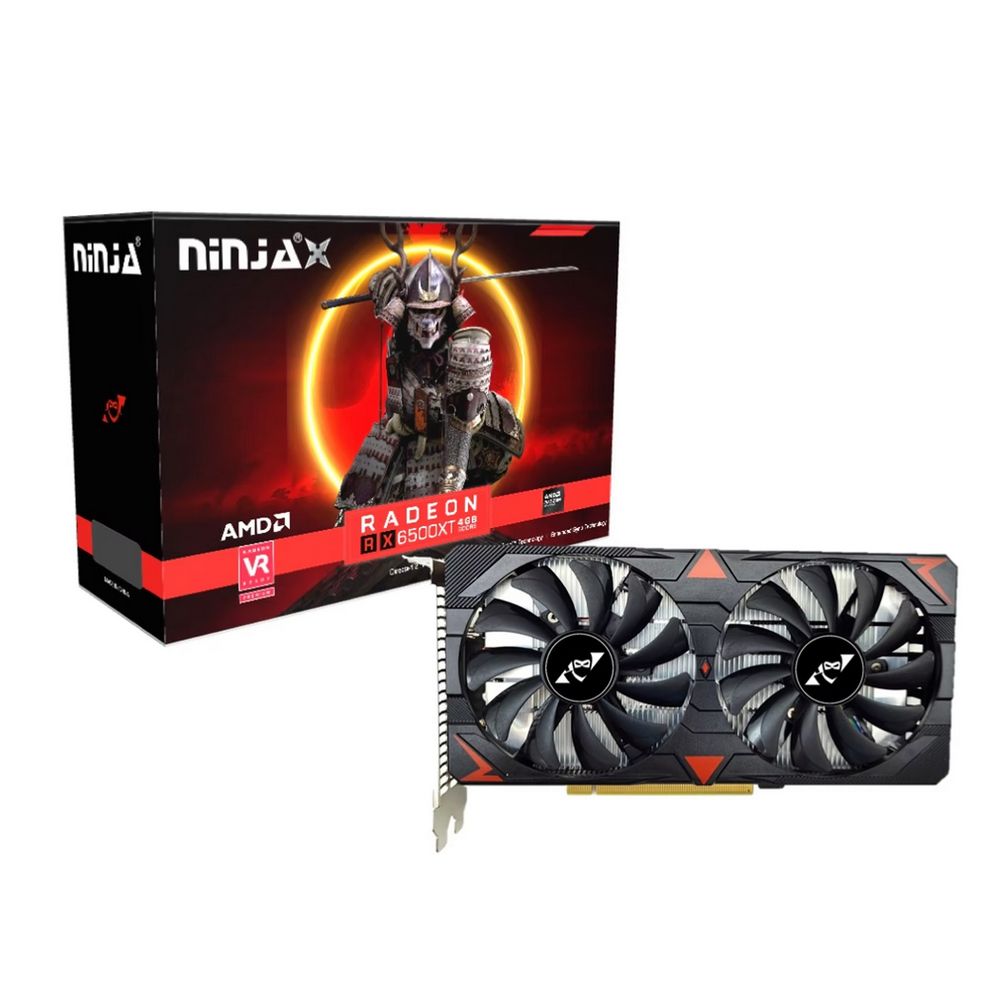 Видеокарта Radeon RX 6500 XT, 4GB GDDR6 64bit, Ninja AF65XT046F, RTL